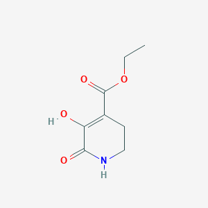 molecular formula C8H11NO4 B1395590 Ethyl 5-hydroxy-6-oxo-1,2,3,6-tetrahydropyridine-4-carboxylate CAS No. 21472-88-8