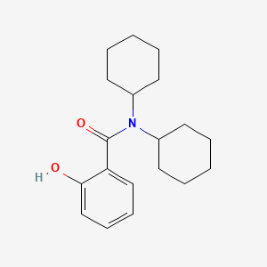 molecular formula C19H27NO2 B13955937 N,N-Dicyclohexylsalicylamide CAS No. 63992-44-9