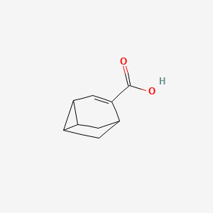 molecular formula C9H10O2 B13955963 Tricyclo[3.2.1.0~2,7~]oct-3-ene-4-carboxylic acid CAS No. 70818-67-6