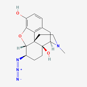 molecular formula C17H20N4O3 B13955989 14-Hydroxyazidomorphine CAS No. 54301-19-8