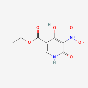 molecular formula C8H8N2O6 B1395600 Ethyl 4,6-dihydroxy-5-nitronicotinate CAS No. 6317-97-1