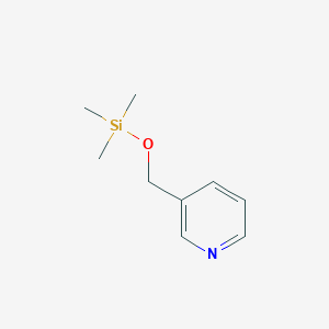 molecular formula C9H15NOSi B13956004 Pyridine, 3-[[(trimethylsilyl)oxy]methyl]- CAS No. 85719-72-8