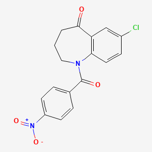 molecular formula C17H13ClN2O4 B13956007 Yua7HA3Y9A CAS No. 137984-92-0