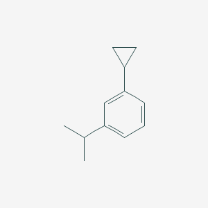 molecular formula C12H16 B13956020 1-Cyclopropyl-3-(propan-2-yl)benzene CAS No. 41380-88-5