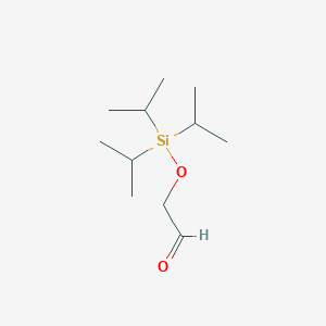 molecular formula C11H24O2Si B13956023 Acetaldehyde, [[tris(1-methylethyl)silyl]oxy]- CAS No. 111998-83-5