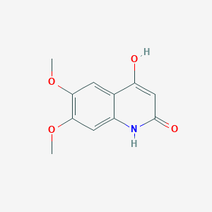 molecular formula C11H11NO4 B1395603 4-hydroxy-6,7-dimethoxyquinolin-2(1H)-one CAS No. 412335-39-8