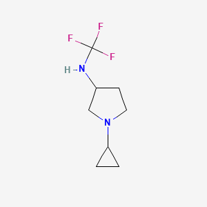 molecular formula C8H13F3N2 B13956077 1-cyclopropyl-N-(trifluoromethyl)pyrrolidin-3-amine 
