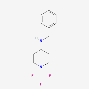 molecular formula C13H17F3N2 B13956079 N-benzyl-1-(trifluoromethyl)piperidin-4-amine 