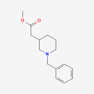 molecular formula C15H21NO2 B13956081 Methyl 2-(1-benzylpiperidin-3-yl)acetate 