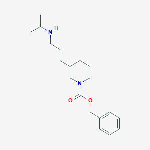 molecular formula C19H30N2O2 B13956115 Benzyl 3-(3-(isopropylamino)propyl)piperidine-1-carboxylate 