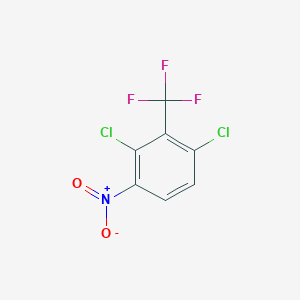 molecular formula C7H2Cl2F3NO2 B1395613 1,3-Dichloro-4-nitro-2-(trifluoromethyl)benzene CAS No. 1221272-83-8