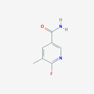 molecular formula C7H7FN2O B1395614 6-Fluoro-5-methylnicotinamide CAS No. 1211510-83-6