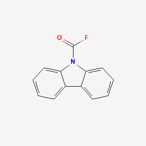 molecular formula C13H8FNO B13956144 9H-Carbazole-9-carbonyl fluoride CAS No. 83245-38-9