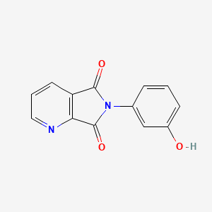 molecular formula C13H8N2O3 B1395628 6-(3-hydroxyphenyl)-5H-pyrrolo[3,4-b]pyridine-5,7(6H)-dione CAS No. 1183092-86-5