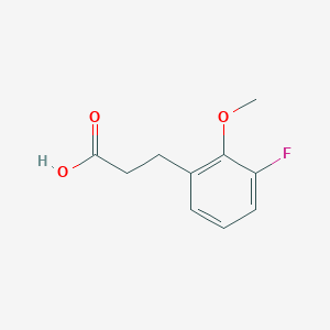 molecular formula C10H11FO3 B1395635 3-(3-Fluoro-2-methoxyphenyl)propanoic acid CAS No. 1092460-70-2