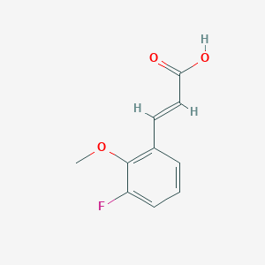 molecular formula C10H9FO3 B1395636 3-Fluoro-2-methoxycinnamic acid CAS No. 1092460-67-7