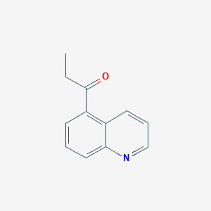 molecular formula C12H11NO B1395639 1-(Quinolin-5-yl)propan-1-one CAS No. 1053655-90-5