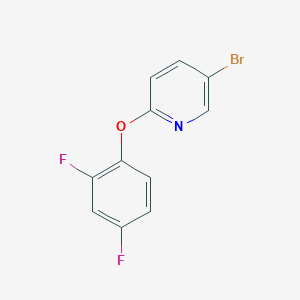 molecular formula C11H6BrF2NO B1395640 5-Bromo-2-(2,4-difluoro-phenoxy)-pyridine CAS No. 1105663-74-8