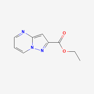 molecular formula C9H9N3O2 B1395648 Ethyl pyrazolo[1,5-a]pyrimidine-2-carboxylate CAS No. 1353498-59-5