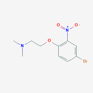 molecular formula C10H13BrN2O3 B1395650 2-(4-bromo-2-nitrophenoxy)-N,N-dimethylethanamine CAS No. 1248465-56-6