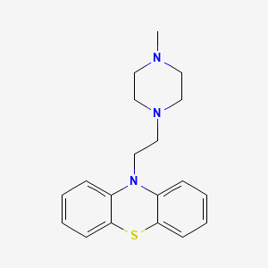 molecular formula C19H23N3S B13956540 Phenothiazine, 10-(2-(4-methyl-1-piperazinyl)ethyl)- CAS No. 60706-43-6