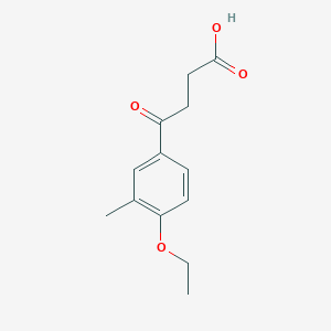 molecular formula C13H16O4 B139566 4-(4-Ethoxy-3-methylphenyl)-4-oxobutanoic acid CAS No. 150435-98-6