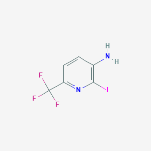 molecular formula C6H4F3IN2 B1395662 2-Iodo-6-(trifluoromethyl)pyridin-3-amine CAS No. 920979-04-0