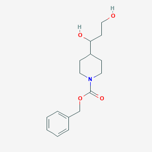 molecular formula C16H23NO4 B13956629 Benzyl 4-(1,3-dihydroxypropyl)piperidine-1-carboxylate 