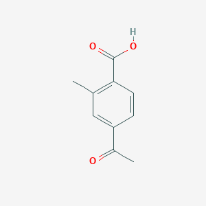 molecular formula C10H10O3 B1395664 4-乙酰基-2-甲基苯甲酸 CAS No. 55860-35-0
