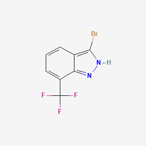 molecular formula C8H4BrF3N2 B1395668 3-Bromo-7-(trifluoromethyl)-1H-indazole CAS No. 885693-99-2