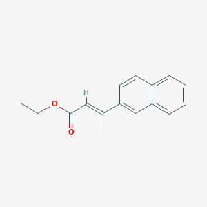 molecular formula C16H16O2 B13956715 (E)-ethyl 3-(naphthalen-2-yl)but-2-enoate 