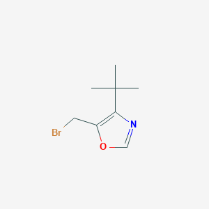 molecular formula C8H12BrNO B13956762 5-(Bromomethyl)-4-(tert-butyl)oxazole 