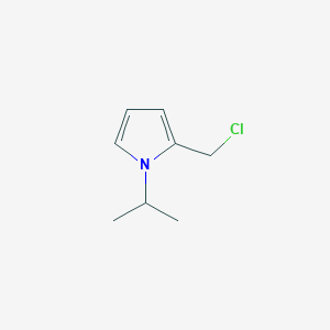 molecular formula C8H12ClN B13956767 2-(chloromethyl)-1-isopropyl-1H-pyrrole 