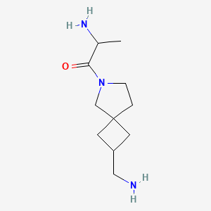 molecular formula C11H21N3O B13956784 2-Amino-1-(2-(aminomethyl)-6-azaspiro[3.4]octan-6-yl)propan-1-one 