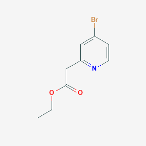 molecular formula C9H10BrNO2 B1395679 Ethyl 2-(4-bromopyridin-2-YL)acetate CAS No. 1060814-91-6