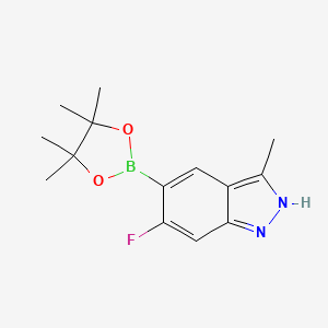 6-Fluoro-3-methyl-5-(4,4,5,5-tetramethyl-1,3,2-dioxaborolan-2-YL)-1H-indazole