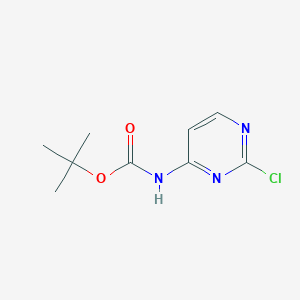 molecular formula C9H12ClN3O2 B1395681 tert-Butyl (2-chloropyrimidin-4-yl)carbamate CAS No. 849751-48-0