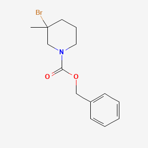 molecular formula C14H18BrNO2 B13956839 Benzyl 3-bromo-3-methylpiperidine-1-carboxylate 