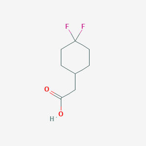 molecular formula C8H12F2O2 B1395684 2-(4,4-Difluorocyclohexyl)acetic acid CAS No. 915030-40-9