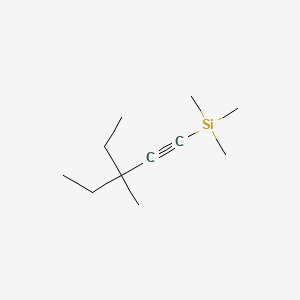 molecular formula C11H22Si B13956867 Silane, (3-ethyl-3-methyl-1-pentynyl)trimethyl- CAS No. 61228-00-0