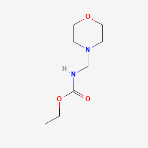 molecular formula C8H16N2O3 B13956870 Carbamic acid, N-(4-morpholinomethyl)-, ethyl ester CAS No. 58050-49-0