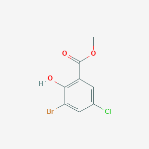 molecular formula C8H6BrClO3 B1395689 Methyl 3-bromo-5-chloro-2-hydroxybenzoate CAS No. 4068-71-7