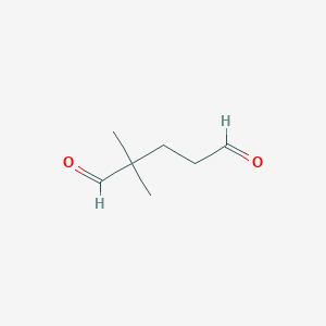 molecular formula C7H12O2 B13956892 2,2-Dimethylpentanedial CAS No. 63064-09-5