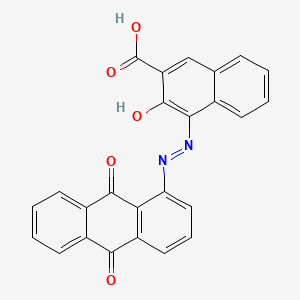 molecular formula C25H14N2O5 B13956915 4-((9,10-Dihydro-9,10-dioxo-1-anthryl)azo)-3-hydroxy-2-naphthoic acid CAS No. 51867-75-5