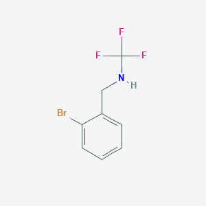 molecular formula C8H7BrF3N B13956928 N-(2-bromobenzyl)-1,1,1-trifluoromethanamine 