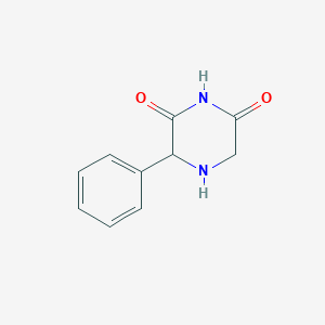 molecular formula C10H10N2O2 B13956939 3-Phenylpiperazine-2,6-dione CAS No. 103040-88-6
