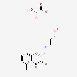 molecular formula C16H20N2O6 B1395697 3-[(3-Hydroxy-propylamino)-methyl]-8-methyl-1H-quinolin-2-one oxalate CAS No. 1185294-23-8