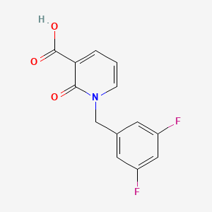 molecular formula C13H9F2NO3 B13956972 1-(3,5-Difluorobenzyl)-2-oxo-1,2-dihydropyridine-3-carboxylic acid 