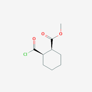 molecular formula C9H13ClO3 B139570 Methyl (1S,2R)-2-carbonochloridoylcyclohexane-1-carboxylate CAS No. 147201-81-8