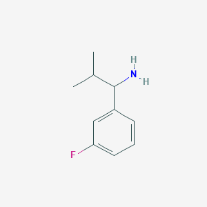 molecular formula C10H14FN B1395701 1-(3-Fluorophenyl)-2-methylpropan-1-amine CAS No. 1179182-94-5